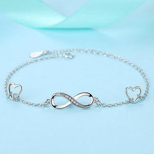 Eternal True Love Elegance Bracelet in decorated environment seen from front